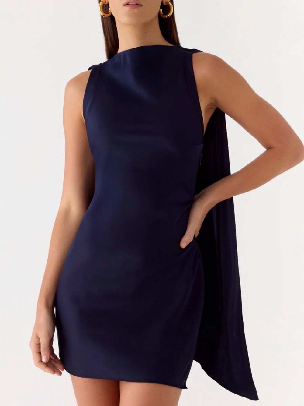 Peppermayo Navy Sleeveless Mini Dress